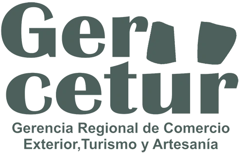 Logo de GERCETUR con texto de Gerencia Regional de Comercio Exterior, Turismo y Artesanía.